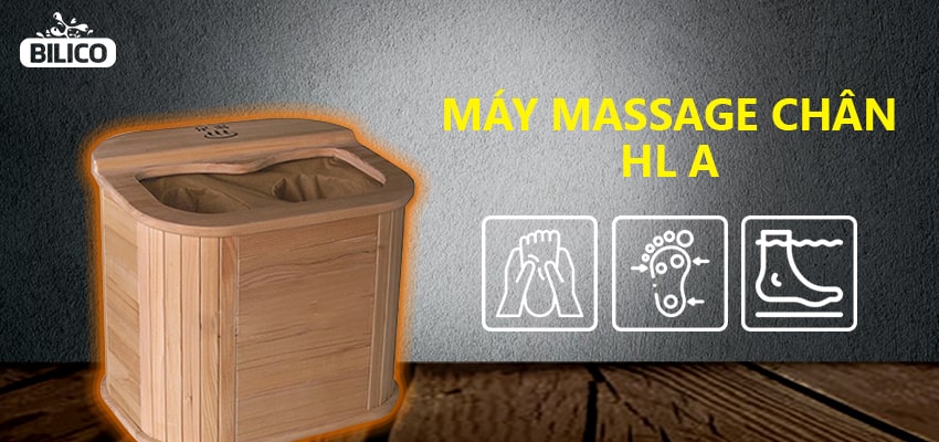 máy massage chân bằng gỗ