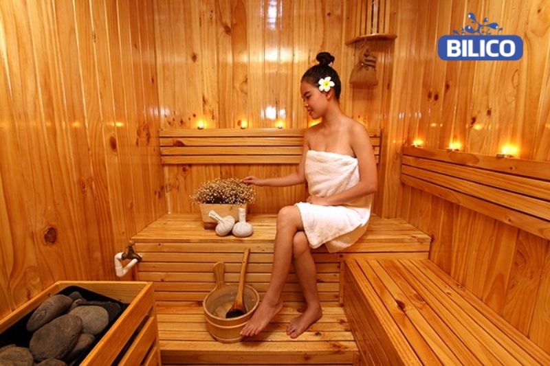 Mẫu phòng xông khô sauna truyền thống